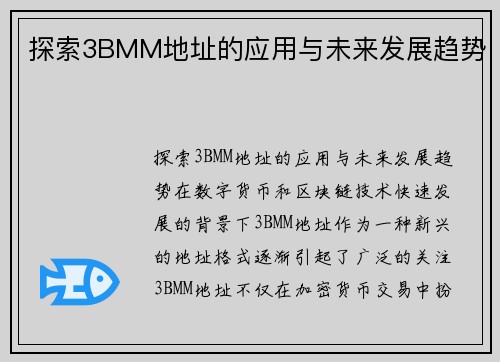 探索3BMM地址的应用与未来发展趋势